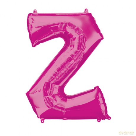 Balon foliowy "litera Z" - RÓŻOWA (35cm)