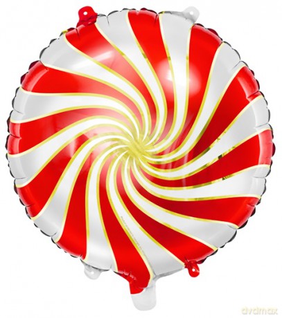 Balon foliowy Cukierek, 35cm, czerwony