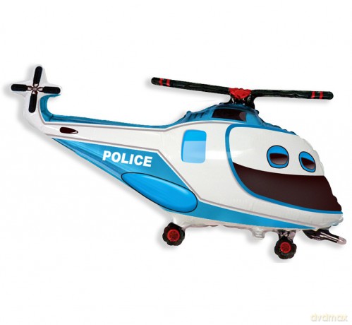 Balon foliowy FX Helikopter Policyjny, 24"