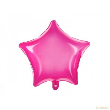 Balon foliowy gwiazdka 48cm różowy