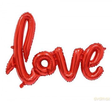 Balon foliowy napis "LOVE" (68cm)