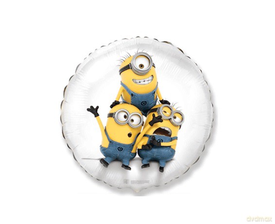Balon foliowy okrągły Minionki 18"
