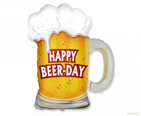 Balon foliowy Piwo Kufel: Happy Beer-Day 24"