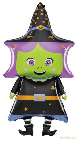 Balon foliowy Wiedźma Halloween 99x48cm