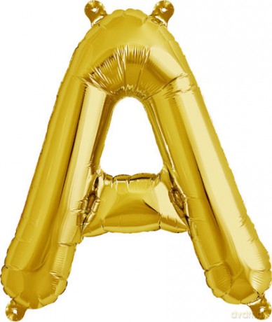 Balon Litera "A" 45,5cm (18") złoty