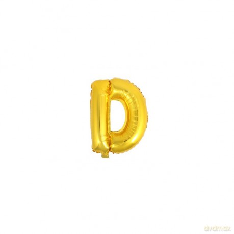 Balon Litera "D" złoty 81cm (32")