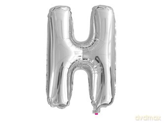 Balon Litera "H" 45,5cm (18") srebrny