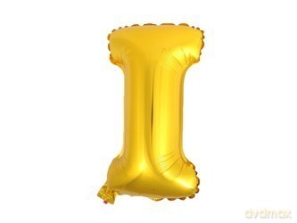 Balon Litera "I" 45,5cm (18") złoty