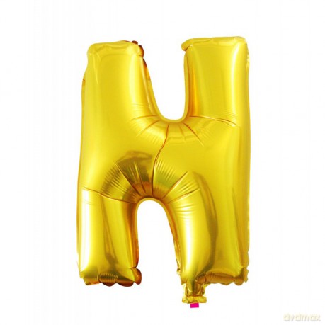 Balon Litera "N" złoty 40cm (16")