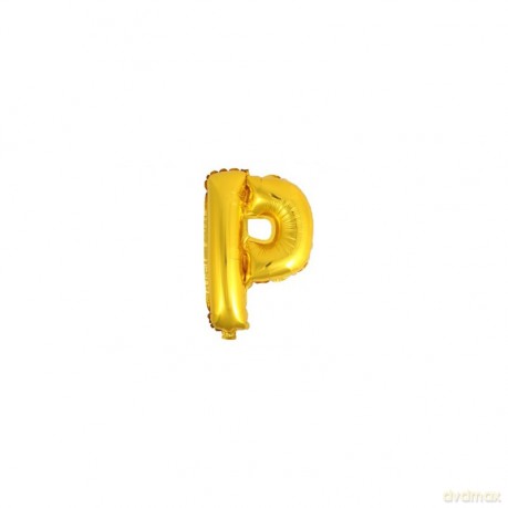 Balon Litera "P" złoty 81cm (32")