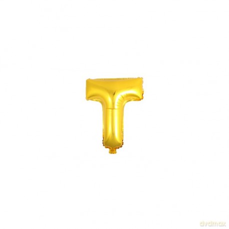 Balon Litera "T" złoty 81cm (32")