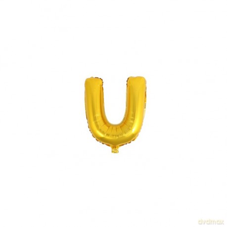 Balon Litera "U" złoty 81cm (32")