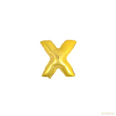 Balon Litera "X" złoty 81cm (32")