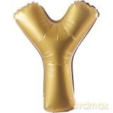 Balon Litera "Y" 45,5cm (18") złoty