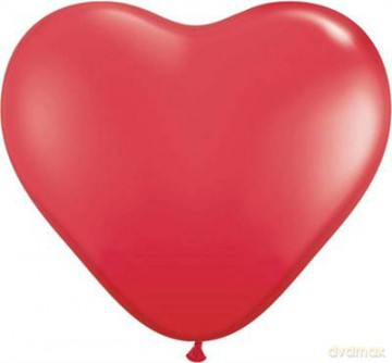 Balon serce czerwony (50)