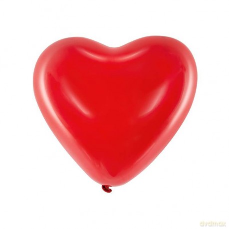 Balony 16" Serca, Pastel czerwony: 1op./6szt.