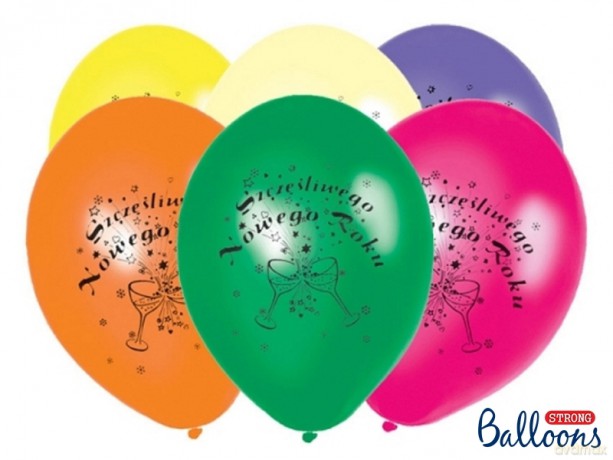 Balony 27cm Szczęśliwego.. op.6szt