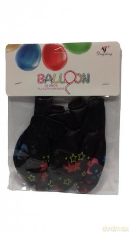 Balony białe w serduszka, 6szt.op.