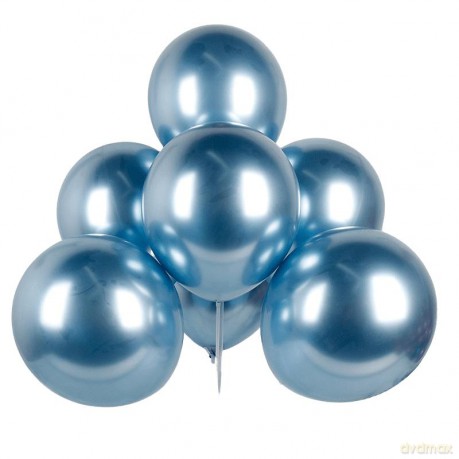 Balony chrom niebieskie 30cm. op.50 szt.