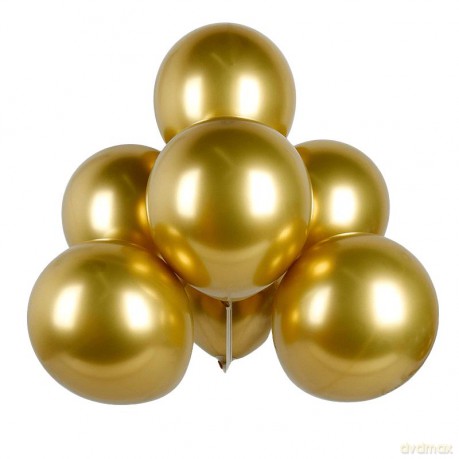 Balony chrom złoty 30cm. op.50 szt.