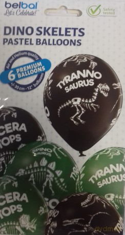 Balony Dinozaury 6szt BN06-246