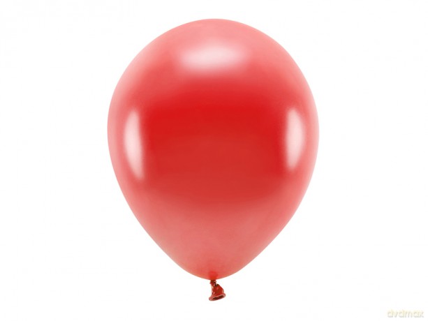 Balony Eco 30cm metalizowane, czerwony: 1op./100szt.