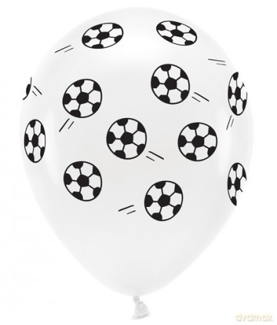 Balony Eco 33cm pastelowe, Piłki, biały: 1op./6szt.