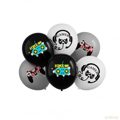 Balony Game Pad 30cm, op.6szt.