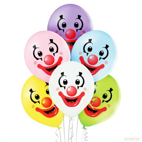 Balony Klaun 6szt BN06-237