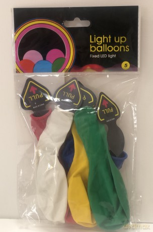 Balony LED op. 5szt