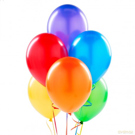 Balony metaliczne MIX B75 23cm. 25szt. /0752/