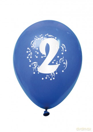 Balony pastelowe numer 2 (mix) (K7899)