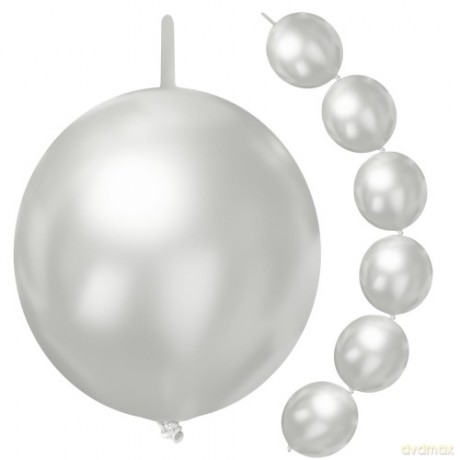 Balony perłowe z łącznikiem 10 szt