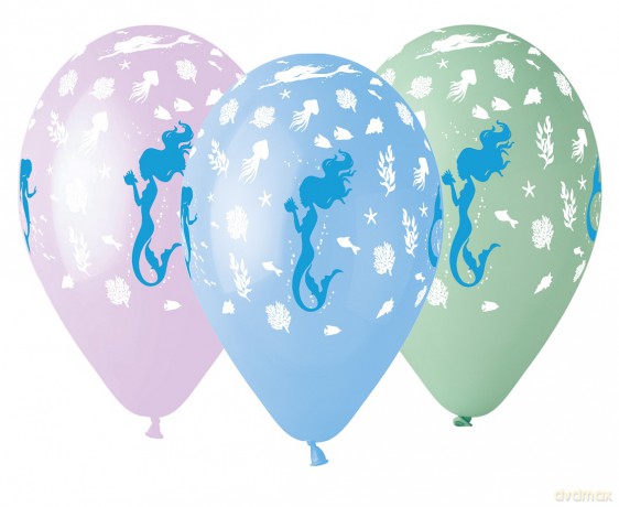 Balony premium hel - Syrenka 13"/ op. 5szt