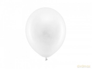 Balony Rainbow 23cm pastelowe, biały: 1op./100szt.
