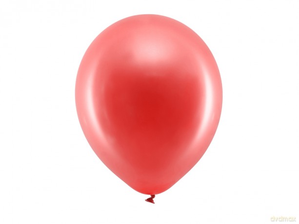 Balony Rainbow 30cm metalizowane, czerwony: 1op./100szt.