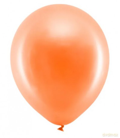 Balony Rainbow 30cm metalizowane, pomarańczowy: 1op./10szt.