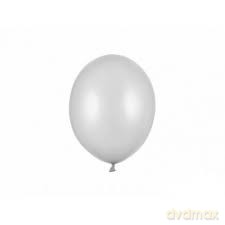 Balony Rainbow 30cm metalizowane, srebrny: 1op./10szt.