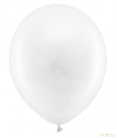 Balony Rainbow 30cm pastelowe, biały: 1op./100szt.