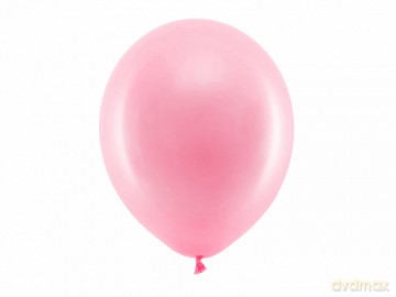 Balony Rainbow 30cm pastelowe, różowy: 1op./100szt.