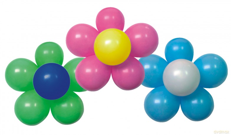 Balony- zrób to sam kwiatek (2 zestawy) średnica 12.5cm