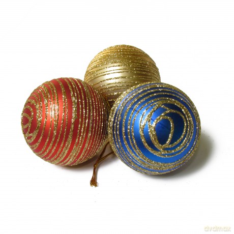 Bombki dekorowane multikolor