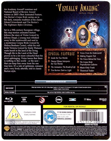 Tim Burton's Corpse Bride (Gnijąca Panna Młoda) (steelbook) [Blu-Ray]