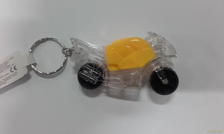 Brelok motor przezroczysty światło 12