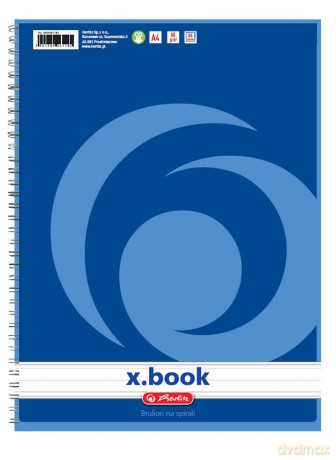 Brulion na spirali 70 A4 w linie X-Book