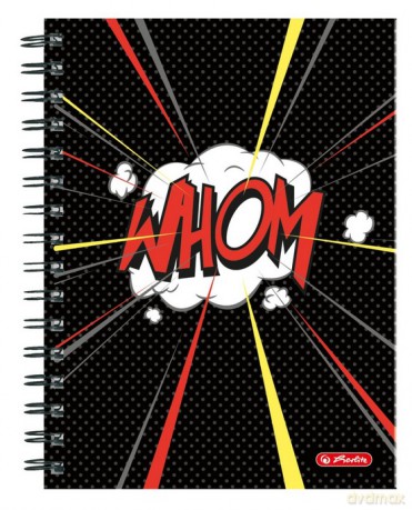 Brulion na spirali A5 100-kartek kratka kratka Comic Whom (0050016556)