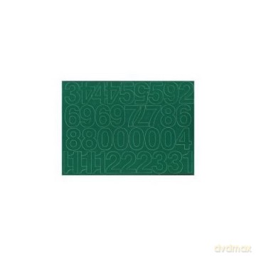 Cyfry samoprzylepne 4cm zielone