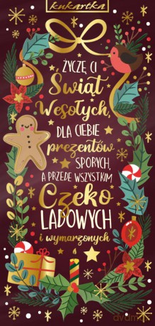 Czekolada "Życzę Ci świąt wesołych"