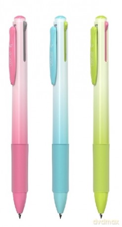DELI długopis czterokolorowy 0,7 mm seria Neon mix kolorów