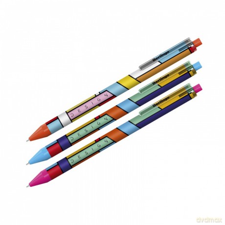 Długopis automatyczny Color Block 0,7mm niebieski 1szt (30szt/disp)